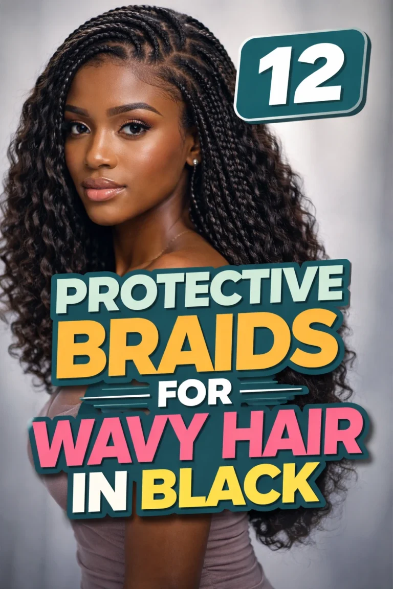 12 Braids for Wavy Hair in Black