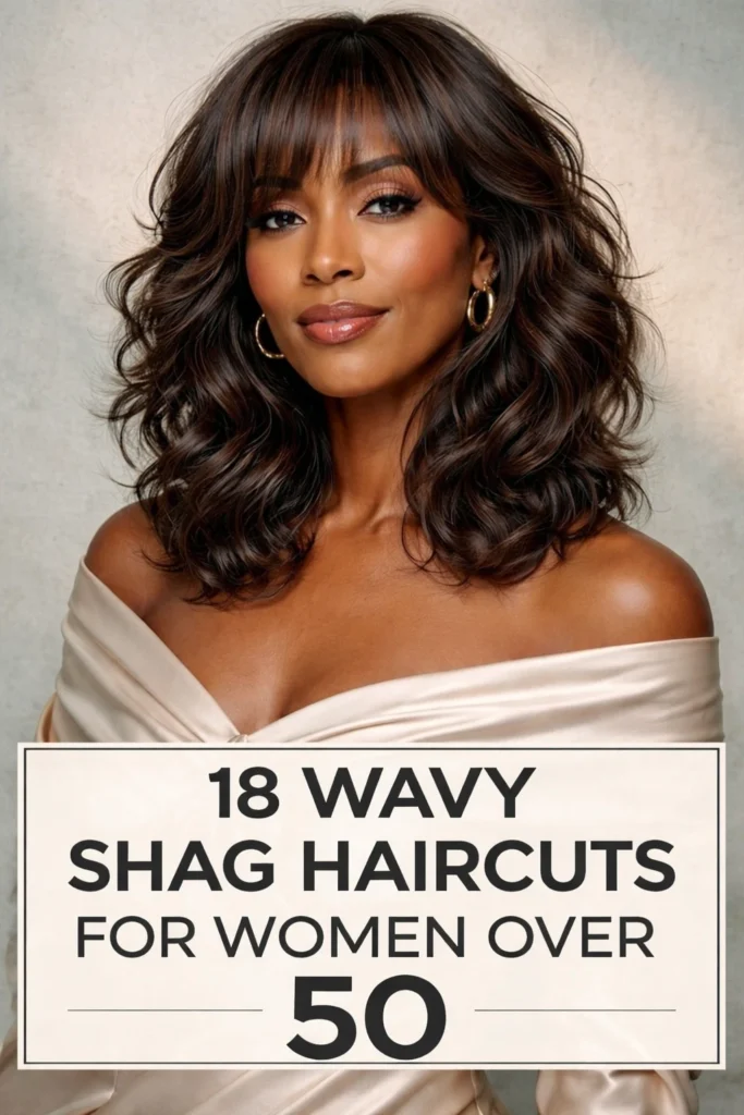 18 Wavy Shag Haircuts for Women Over 50