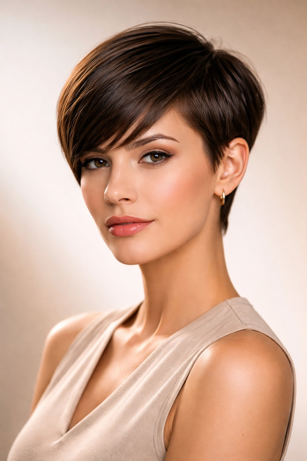 Portrait of a person with a straight-hair pixie cut symbolizing the guide's takeaway