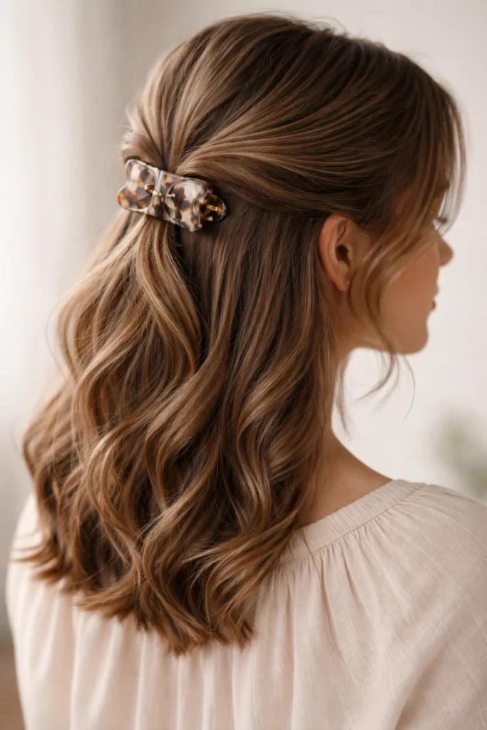18 Claw Clip Half Up Half Down for Medium Hair