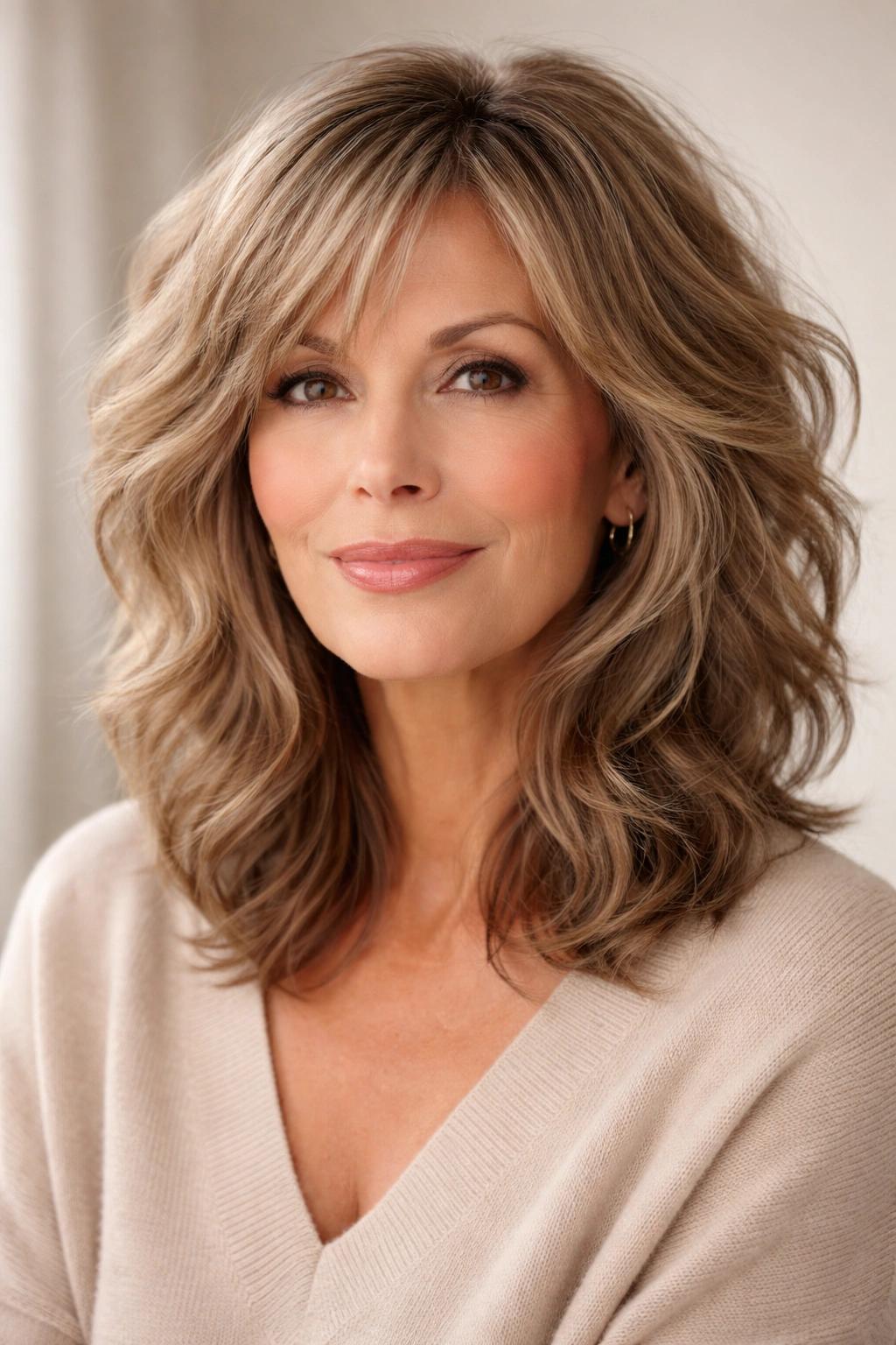 Shaggy layers with modern waves and movement