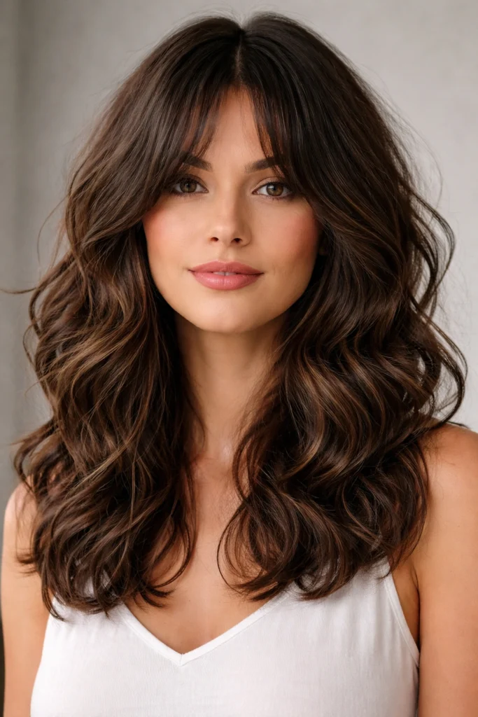 10 Medium Styles With Bangs for Thick Wavy Hair