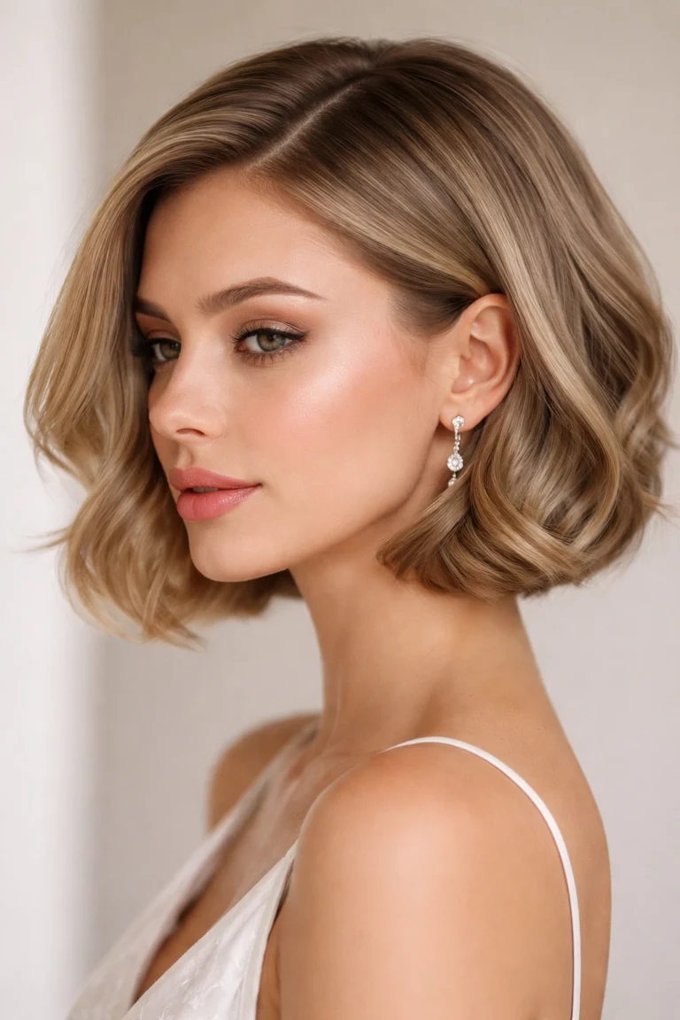 12 Short Wavy Bob Haircuts for Weddings