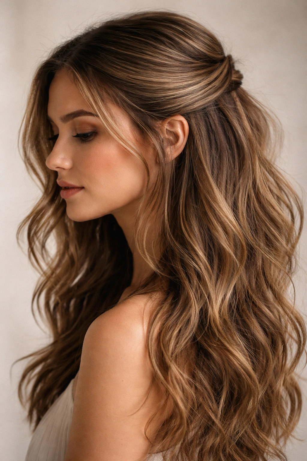 Profile view showing a single sleek curved section and undone waves