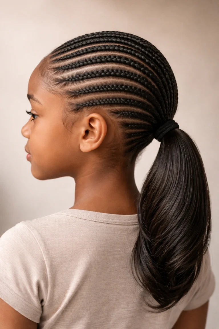 11 Cornrow Ponytails for Kids
