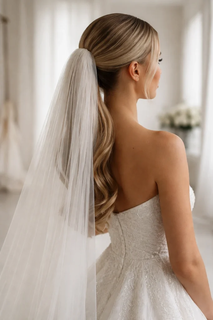 15 Half Up Half Down Styles With a Veil