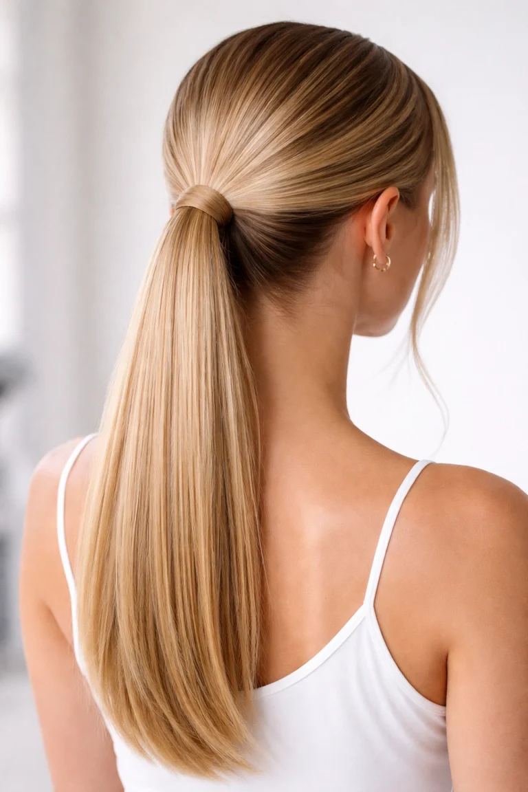 18 Casual Half Up Half Down Looks for Straight Hair