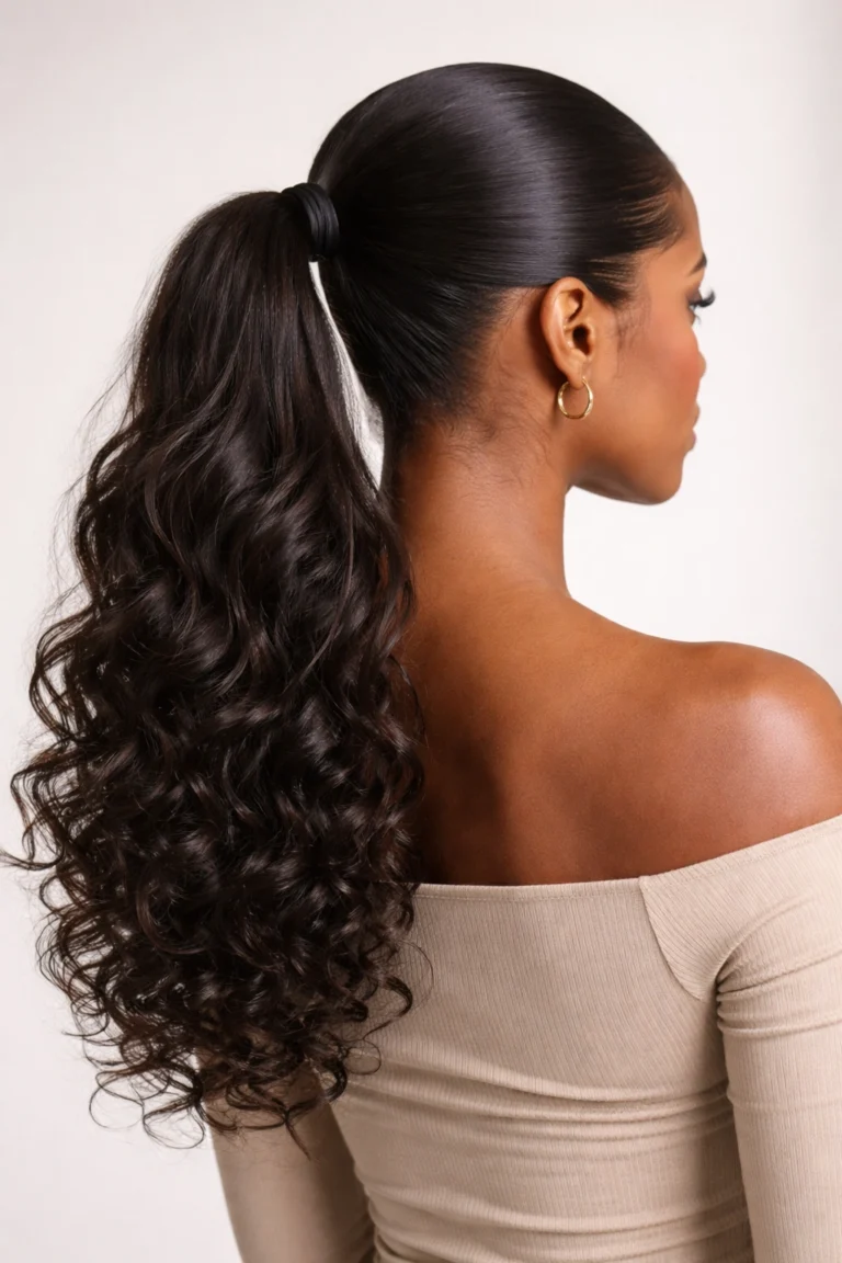 12 Long Curly Ponytails for Black Women