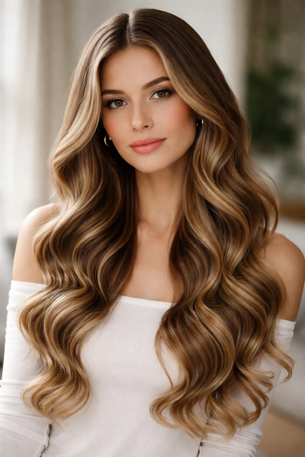 Elegant S-shaped waves along hair with alternating directions