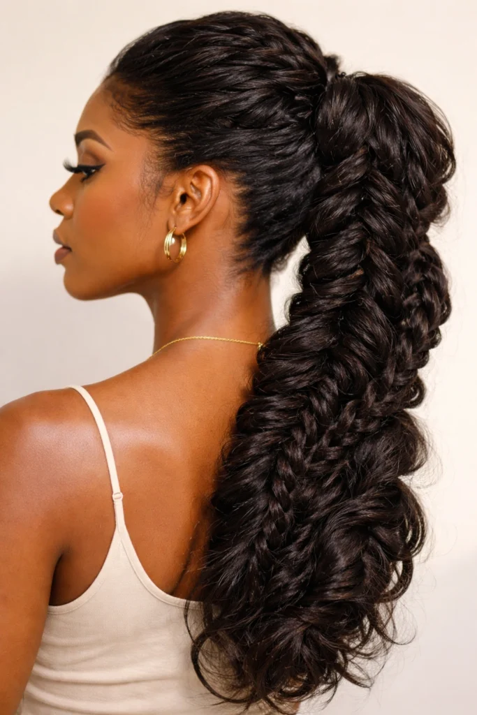 12 Fishtail Ponytails for Black Women