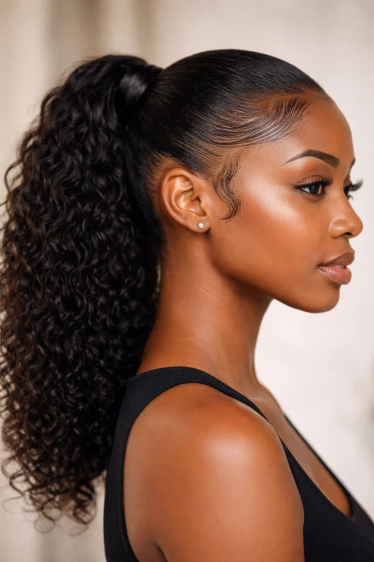 12 Gel Ponytails for Black Women