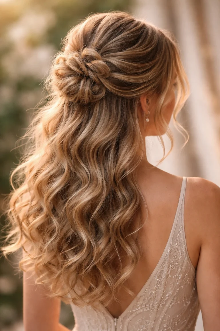 20 Half Up Half Down Styles for Bridesmaids