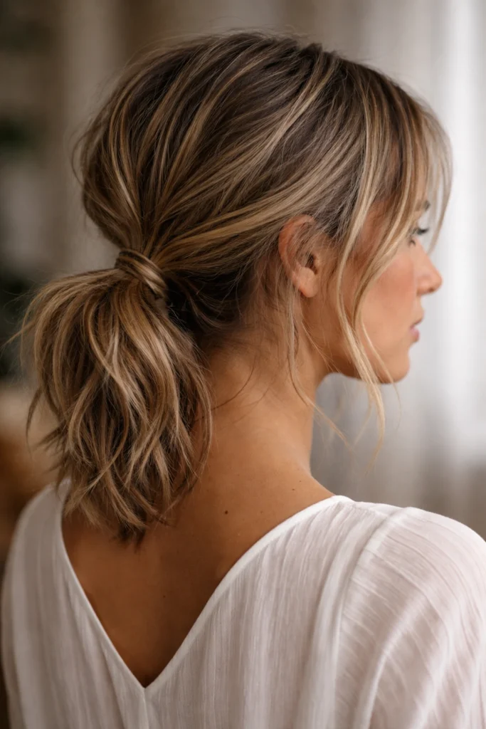 12 Low Ponytails for Short Hair