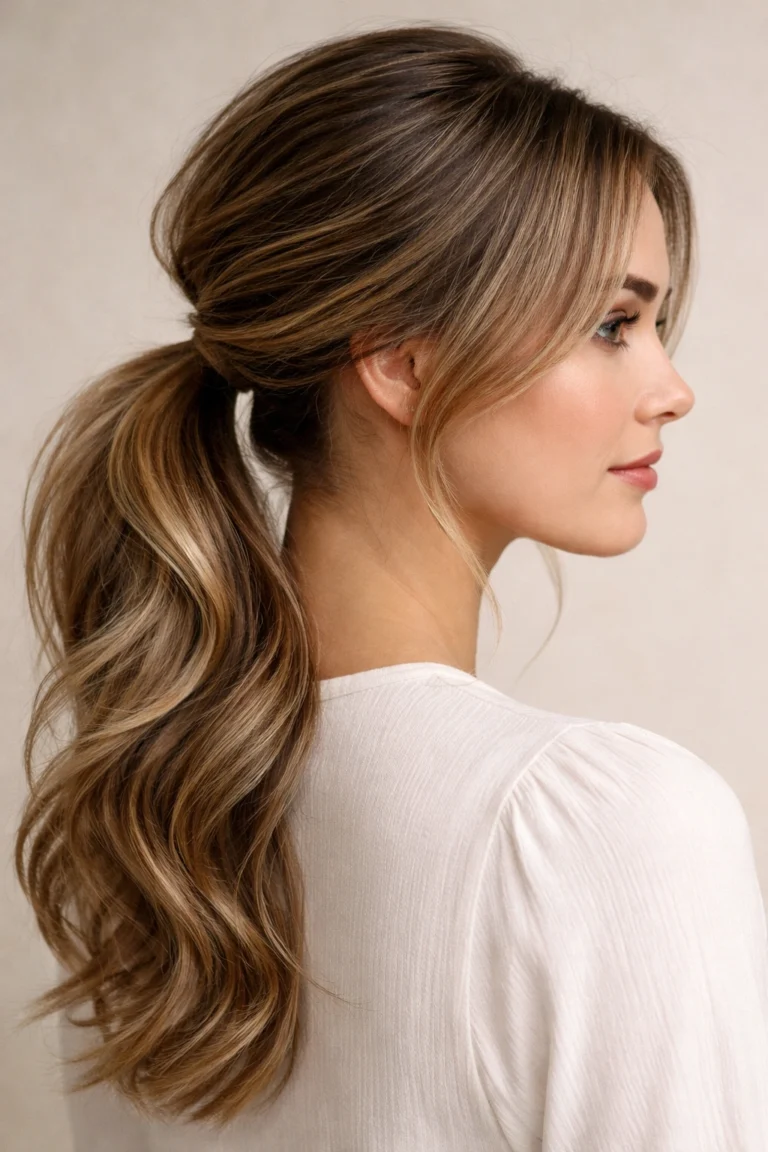 12 Low Swoop Ponytails That Look Polished