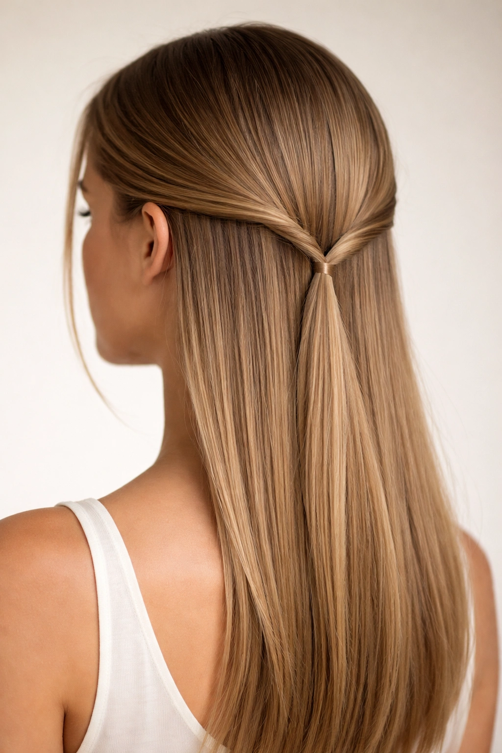 Two minimalist twists at the back of the head with hidden pins