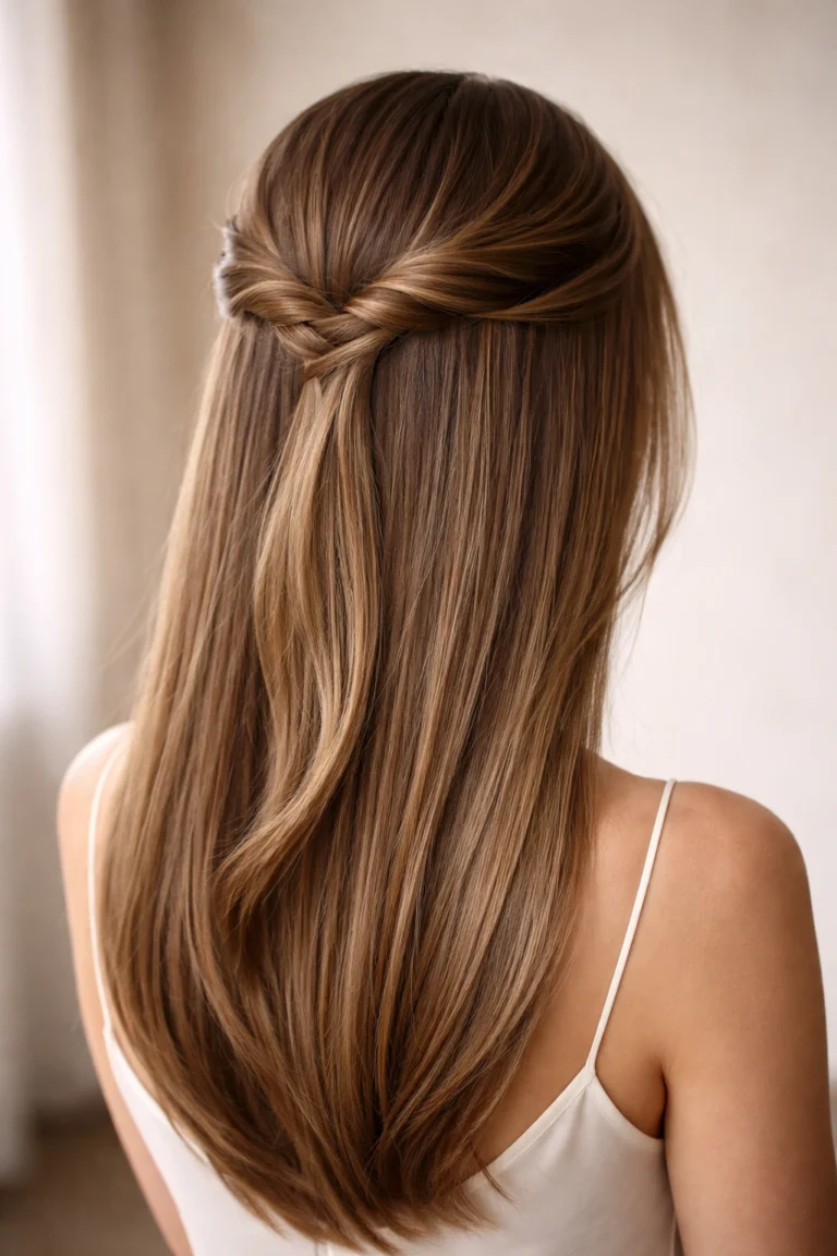 15 Half Up Half Down Prom Styles for Straight Hair