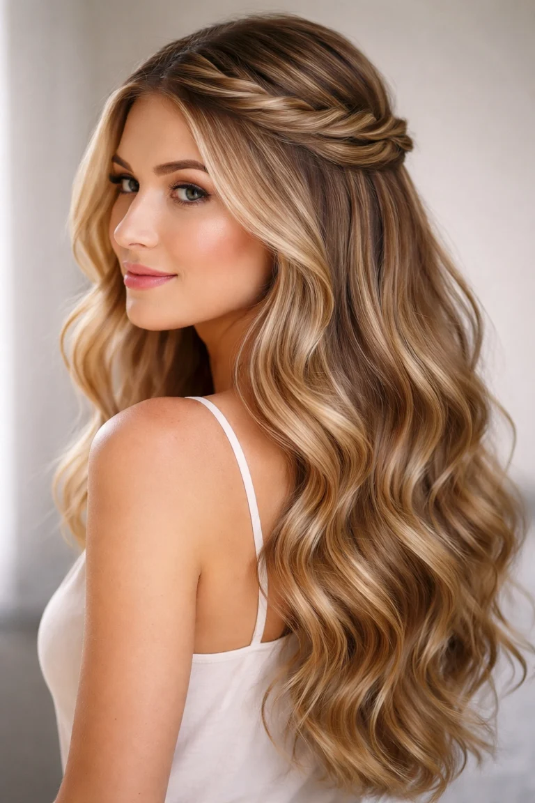 12 Swoop Half Up Half Down for Wavy Hair