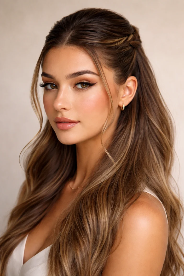 12 Cute Slick Back Half Up Half Down Styles
