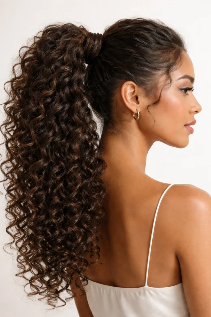 12 Long Ponytails for Curly Hair
