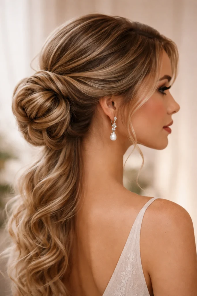 12 Half Up Half Down Bun Styles for Formal Events