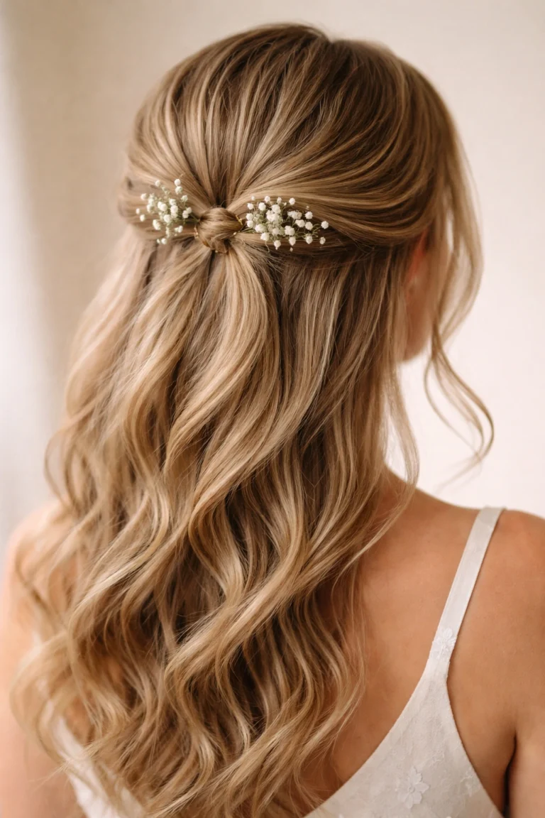 15 Half Up Half Down Bridesmaid Styles for Fine Hair