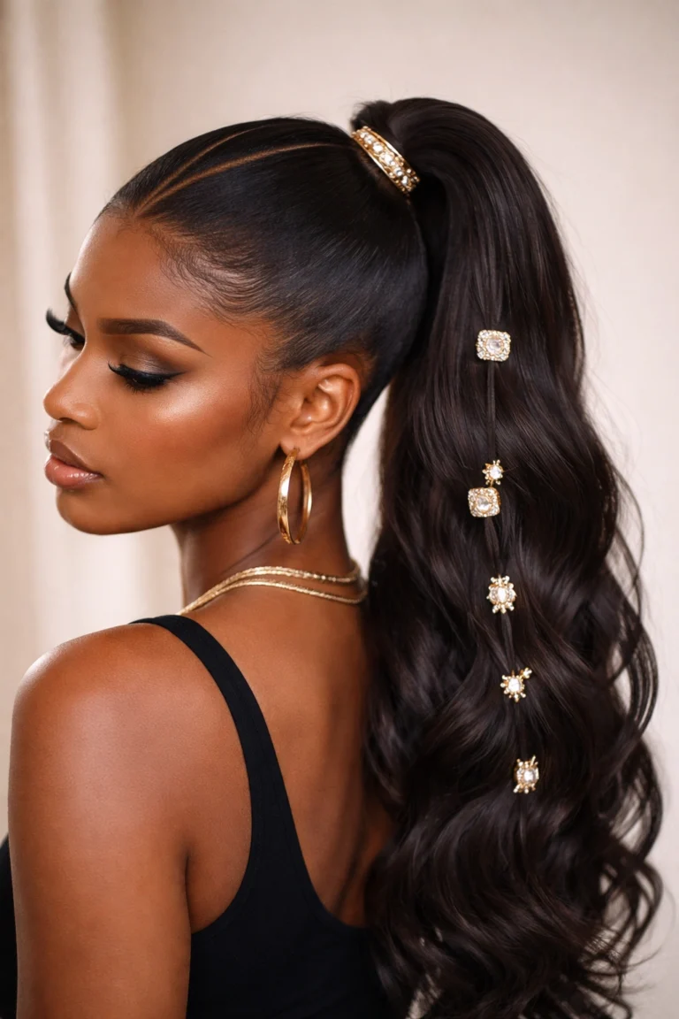 12 V Part Ponytails for Black Women