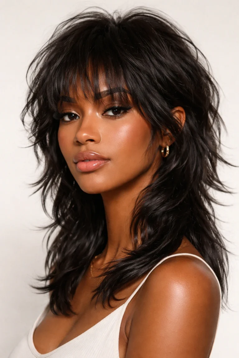 11 Wavy Layered Haircuts in Black