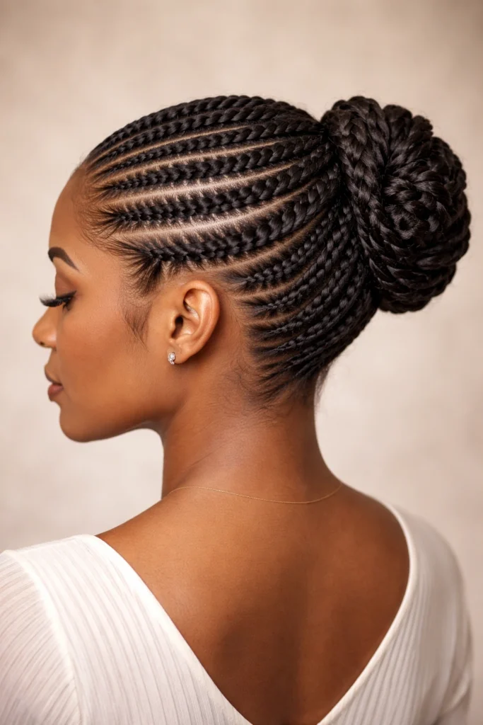 10 Stitch Cornrow Updos