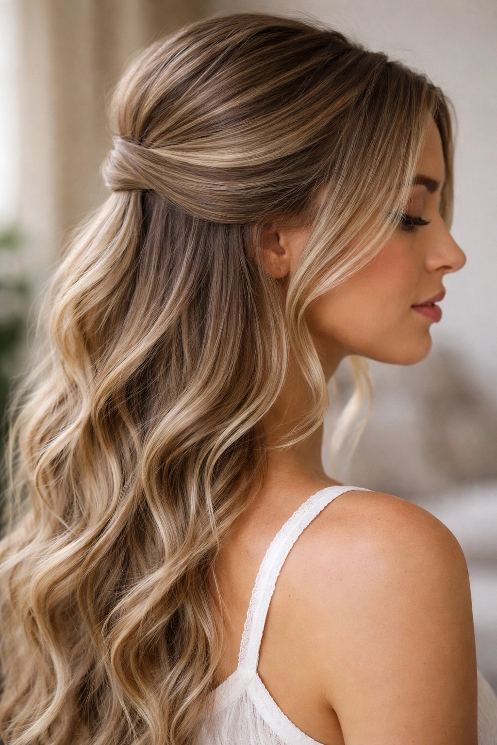 Side view of a swoop with the base wrapped to hide pins