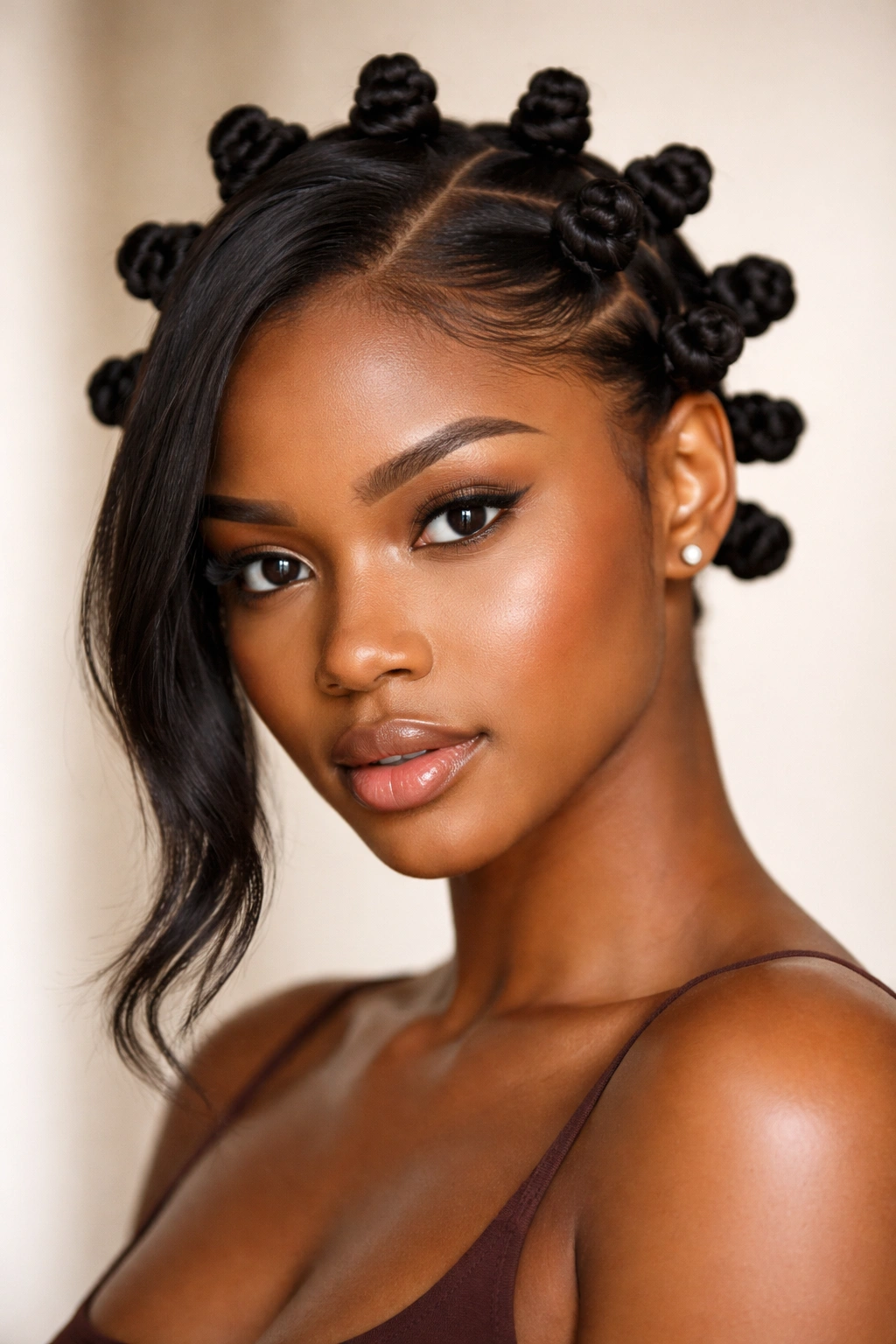 25 Small Bantu Knots for a Sleek Finish