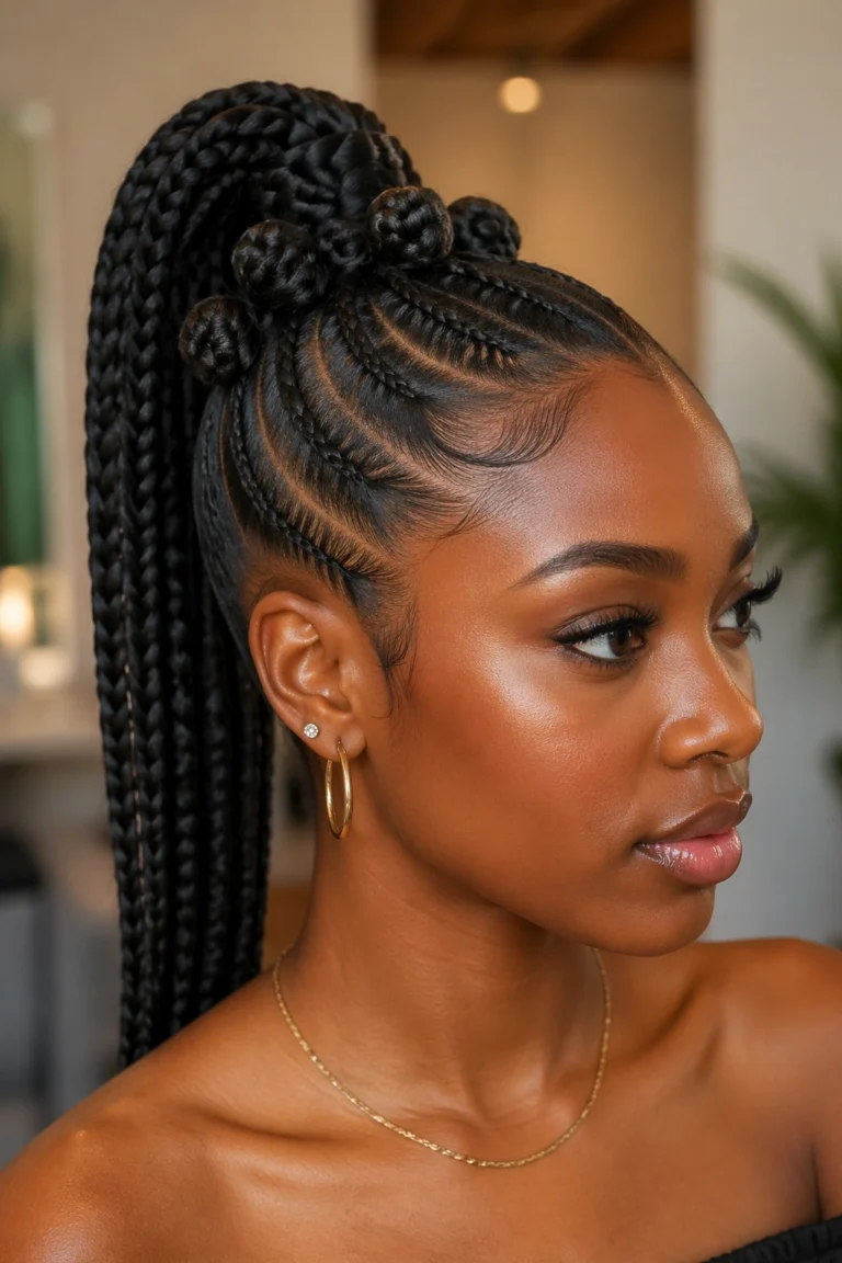 25 Bantu Knot Ponytail Styles to Try