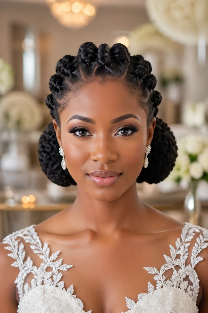 25 Flower Bantu Knots That Look Like Art