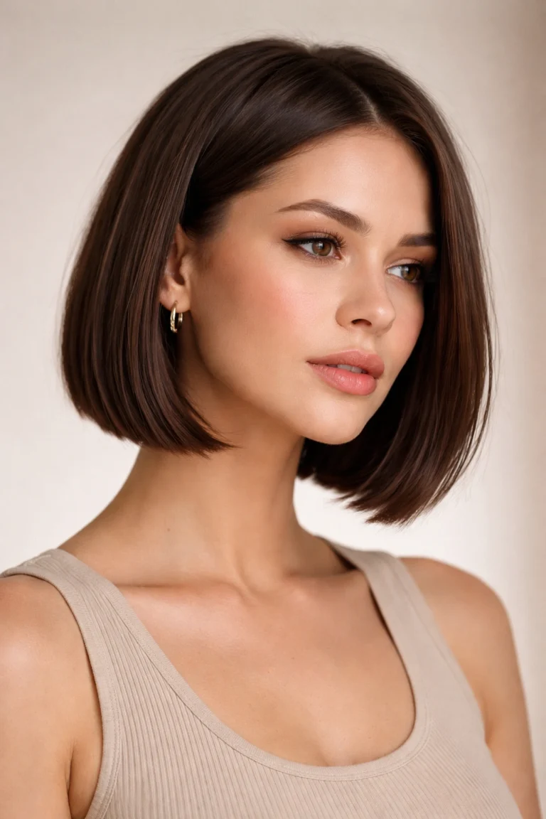 12 Straight Layered Bob Cuts for a Sleek Finish