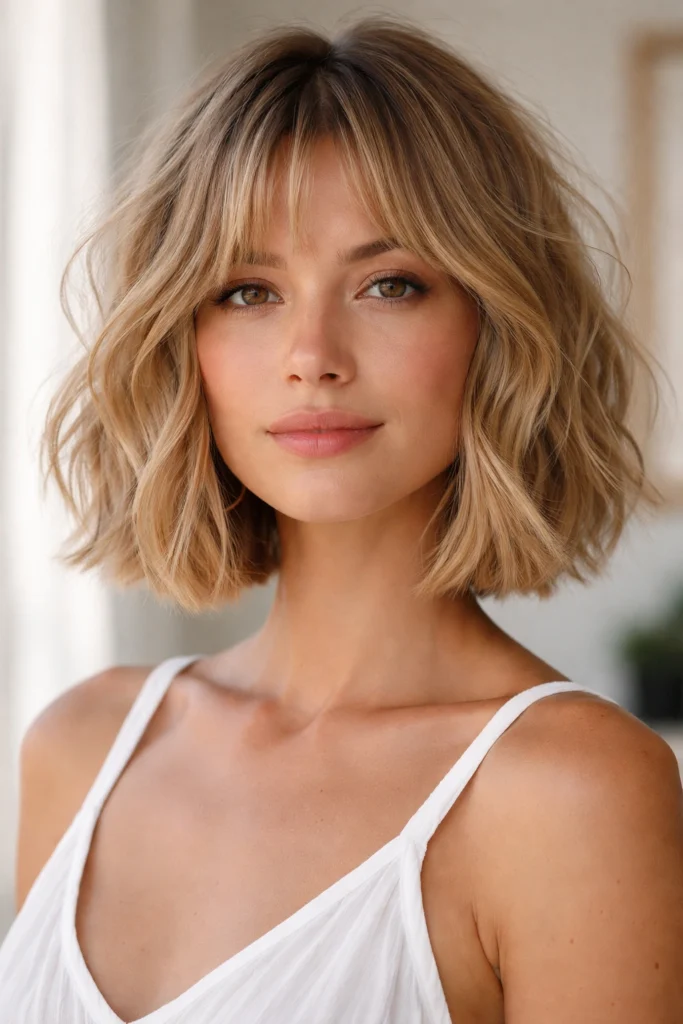 12 Wavy Bob Cuts That Look Beachy