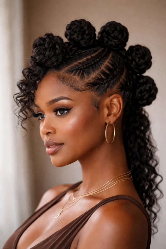 10 Bantu Knot Mohawk Styles