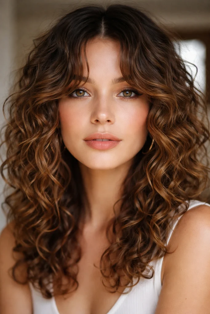15 Middle-Part Hairstyles for Curly Hair