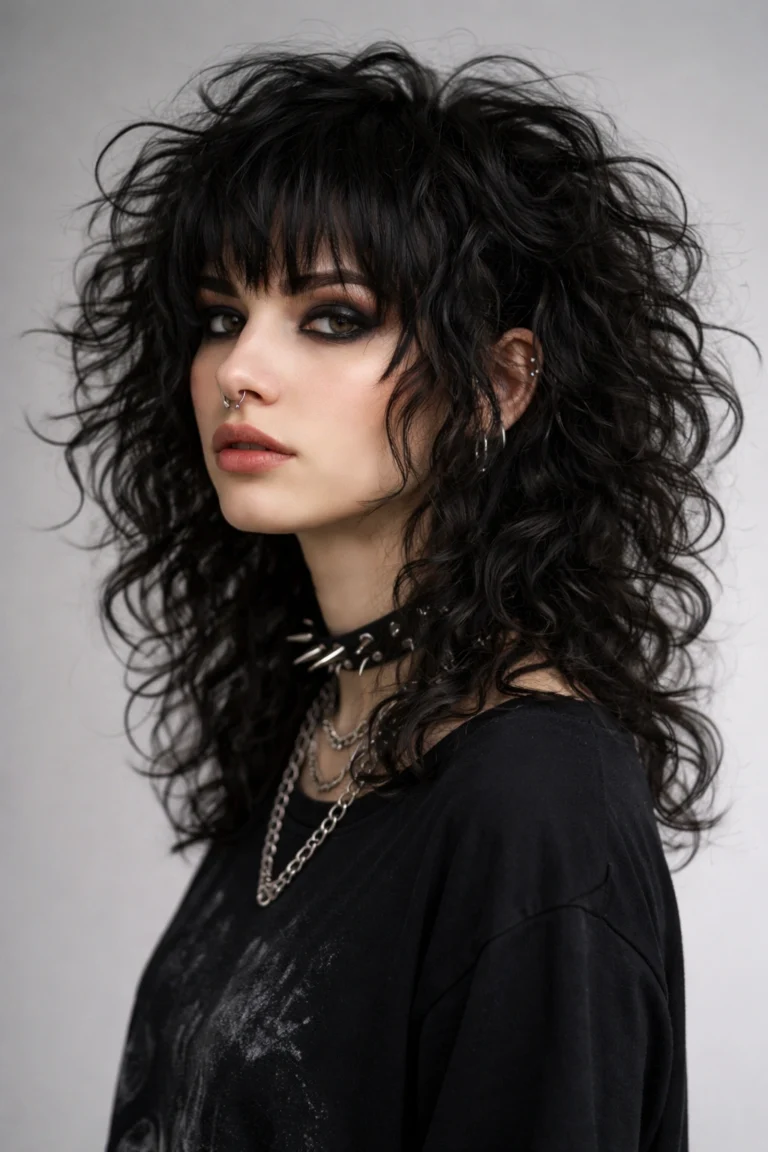 12 Goth Hairstyles for Curly Hair