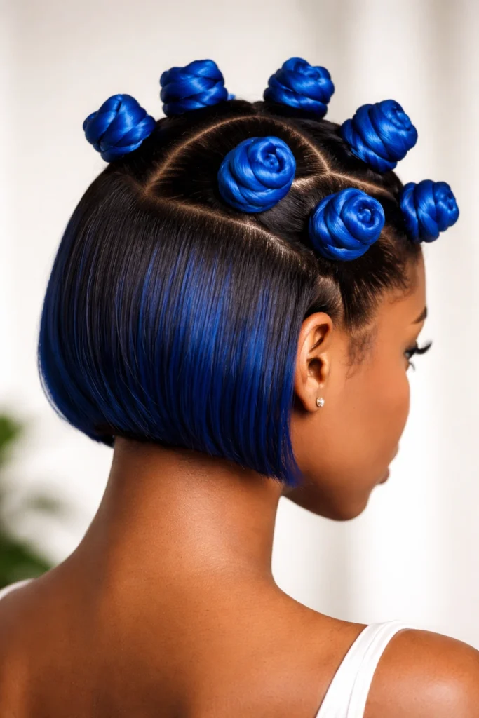 12 Bantu Knots With Color for a Bold Look