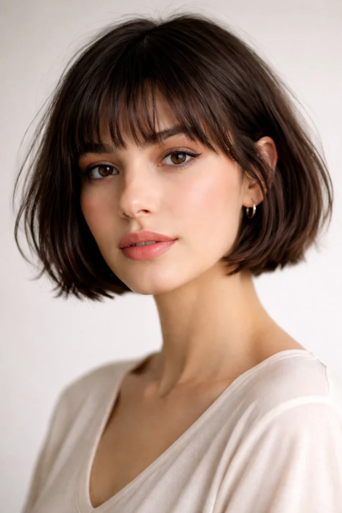 12 Bob Cuts for Big Foreheads That Look Great