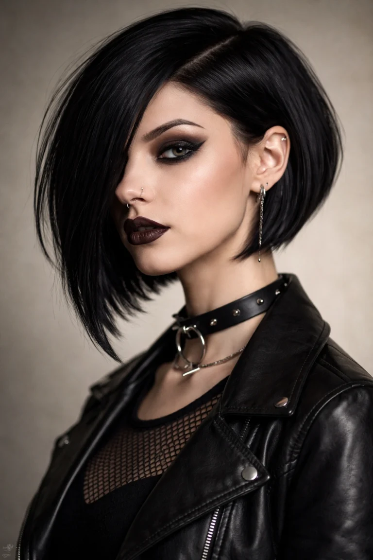 10 Goth Bob Cuts for a Dark Edgy Look
