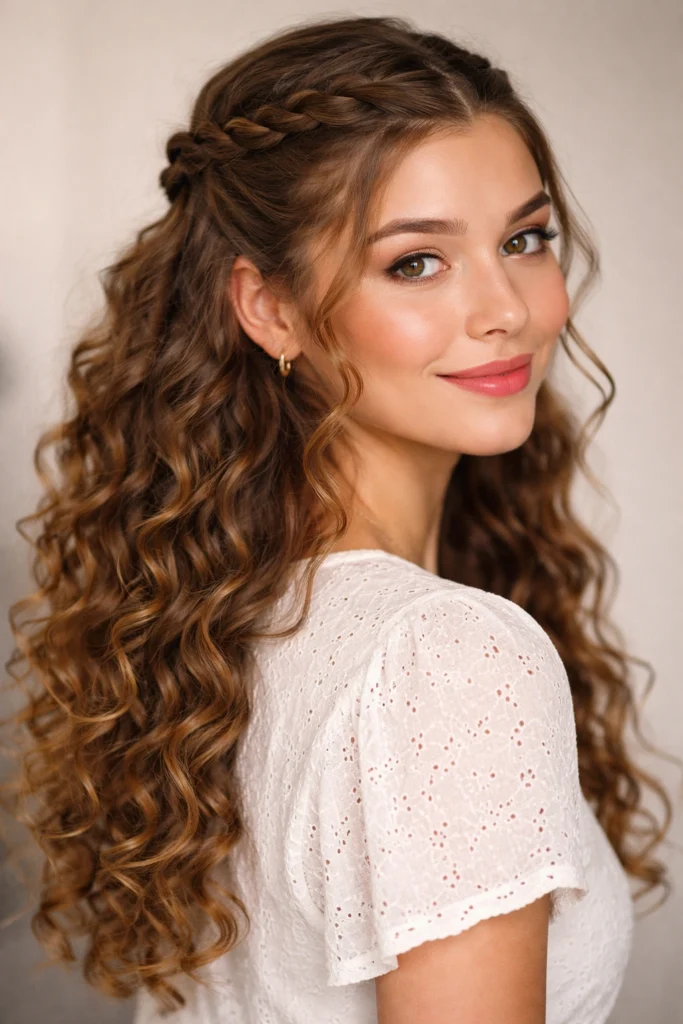 12 Picture Day Hairstyles for Curly Hair