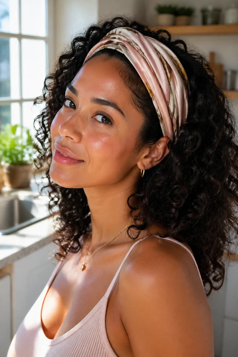 15 Scarf Hairstyles for Curly Hair