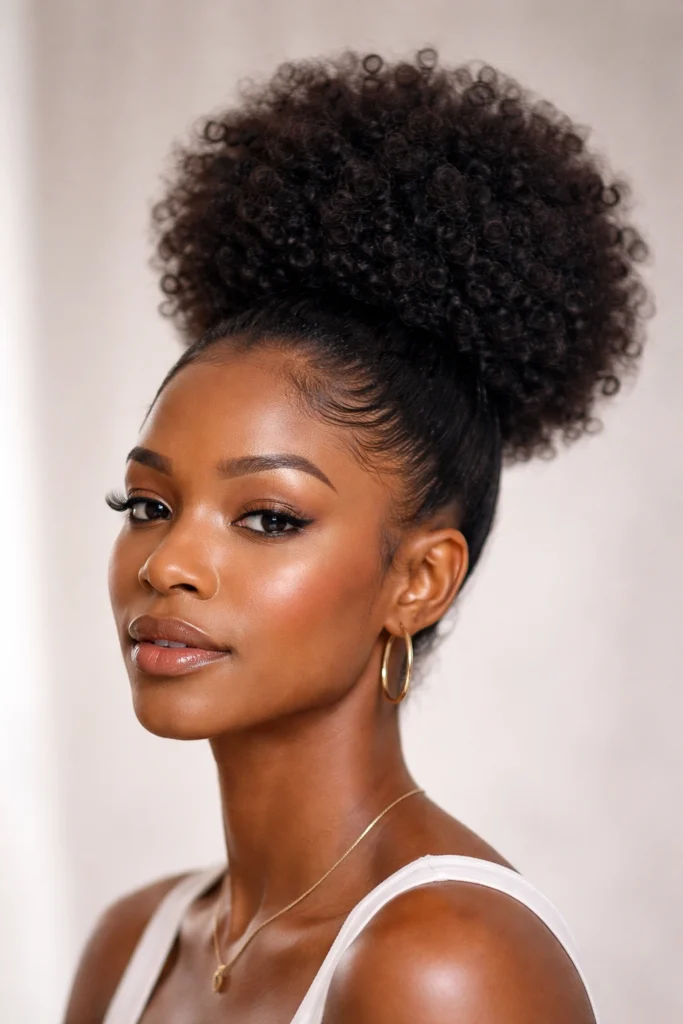 12 Afro Puff Styles for Black Women