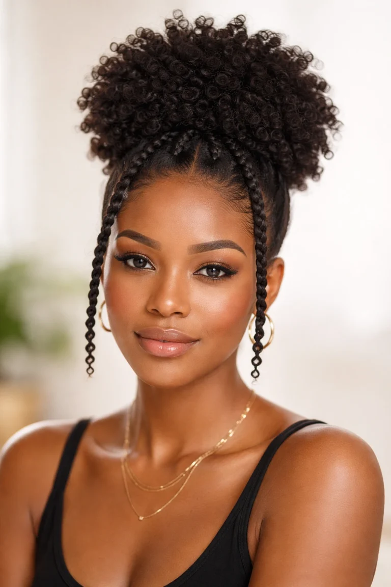 10 Springy Afro Twist Updos That Last