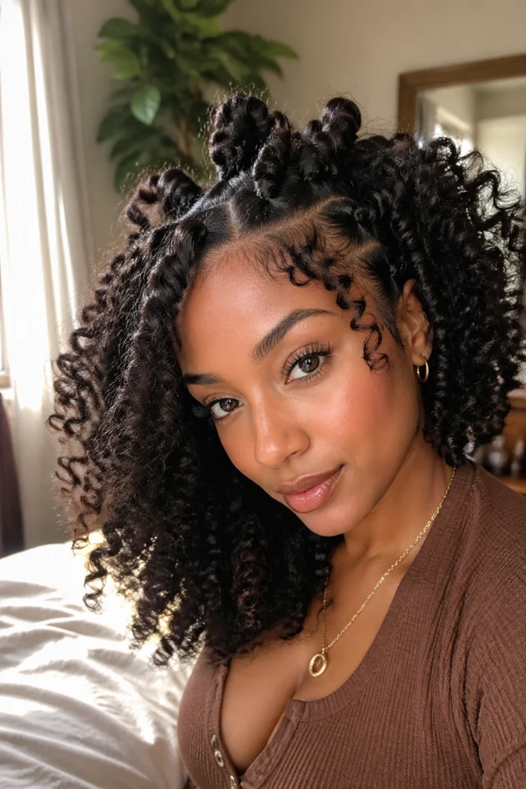 25 Bantu Knots With Curls That Pop