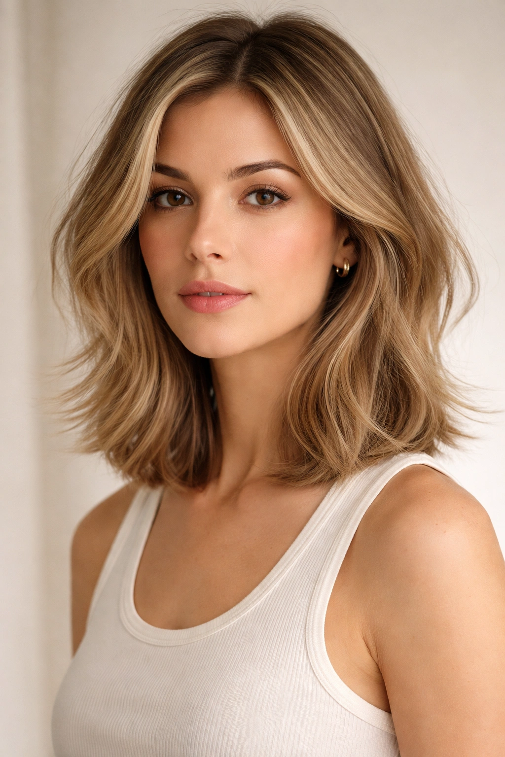 Layered collarbone bob with soft lower-half layers