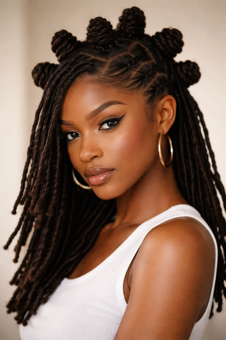 30 Bantu Knot Styles That Look Great on Locs
