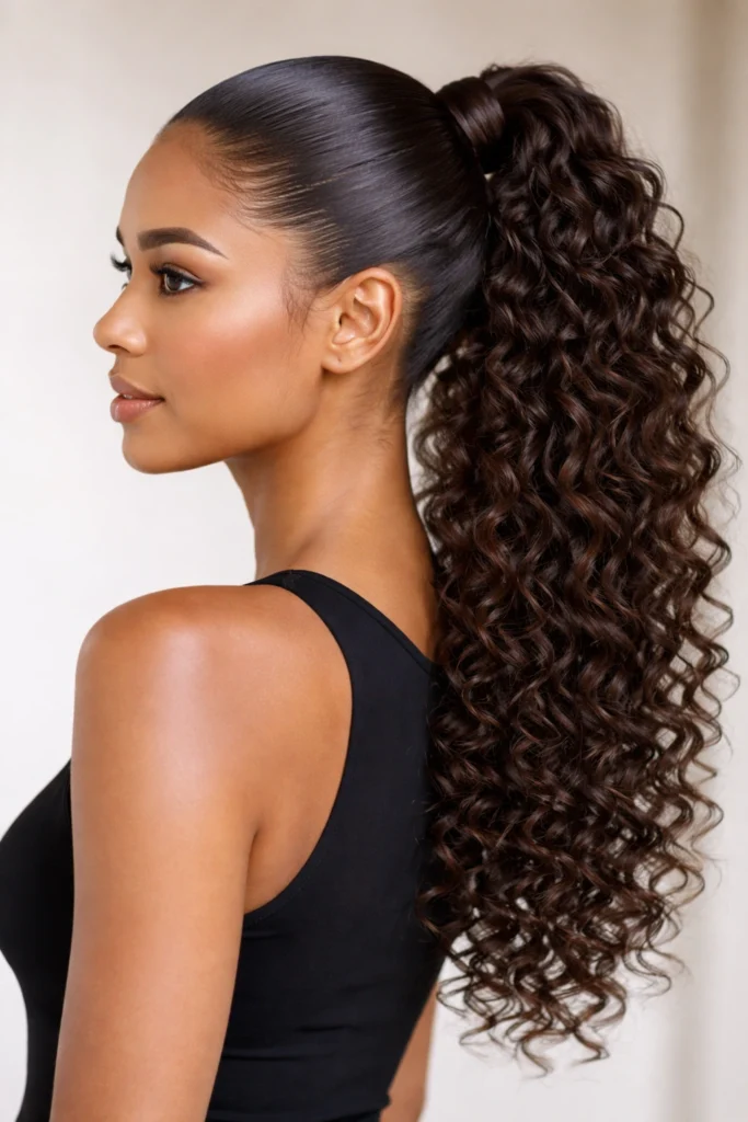 15 Cute Curly Ponytail Hairstyles