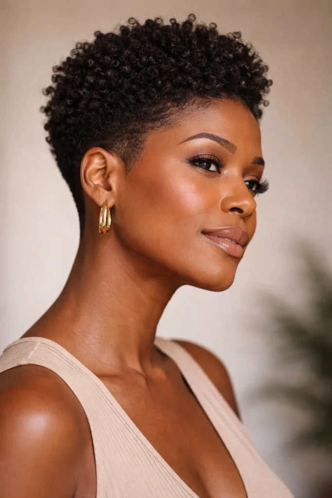 12 Short Afro Styles for Women Over 40