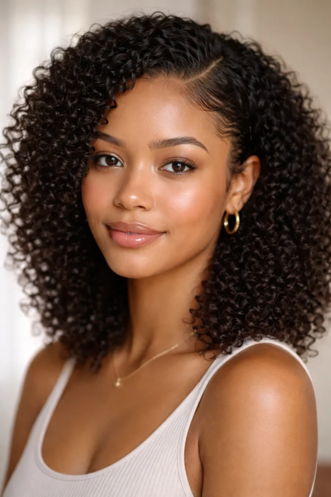 12 Curly Hairstyles With Laid Edges